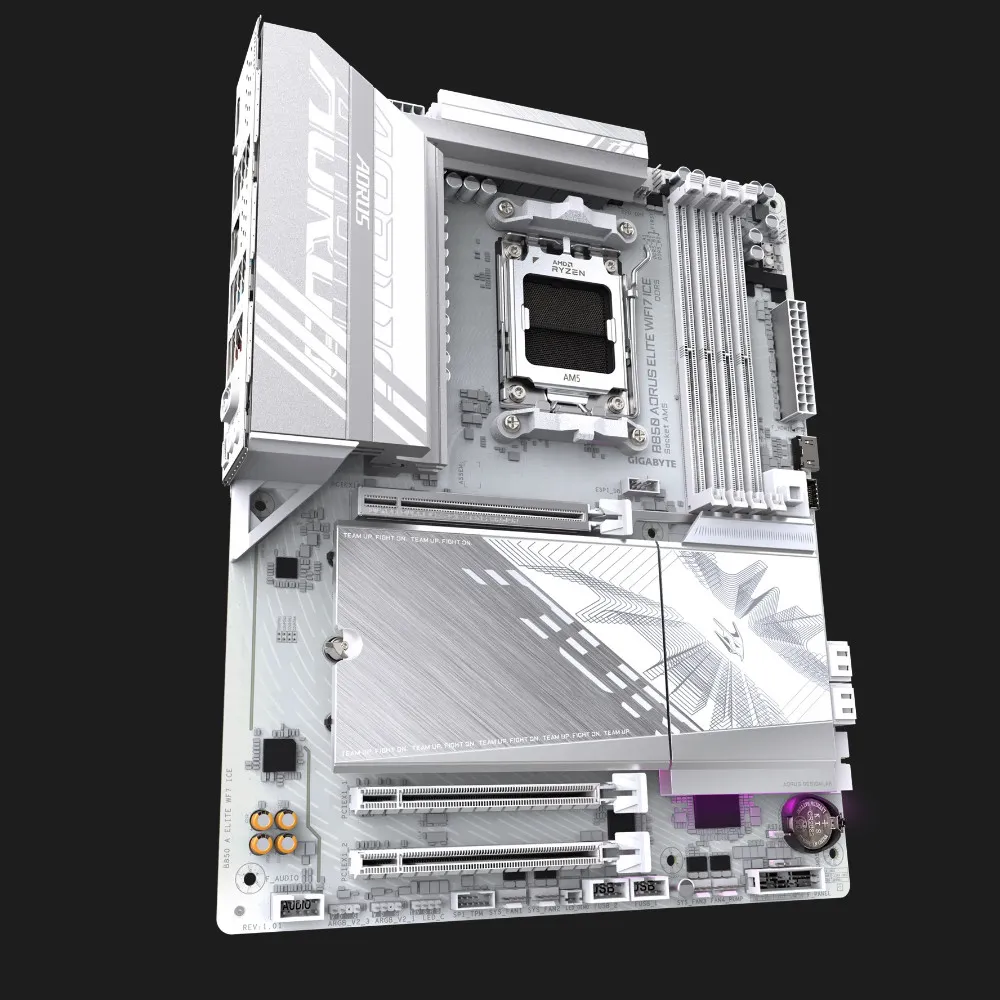 Материнська плата GIGABYTE B850 A ELITE WIFI7 ICE 1.1 (sAM5) (B850 A ELITE WF7 ICE 1.1) — фото 2