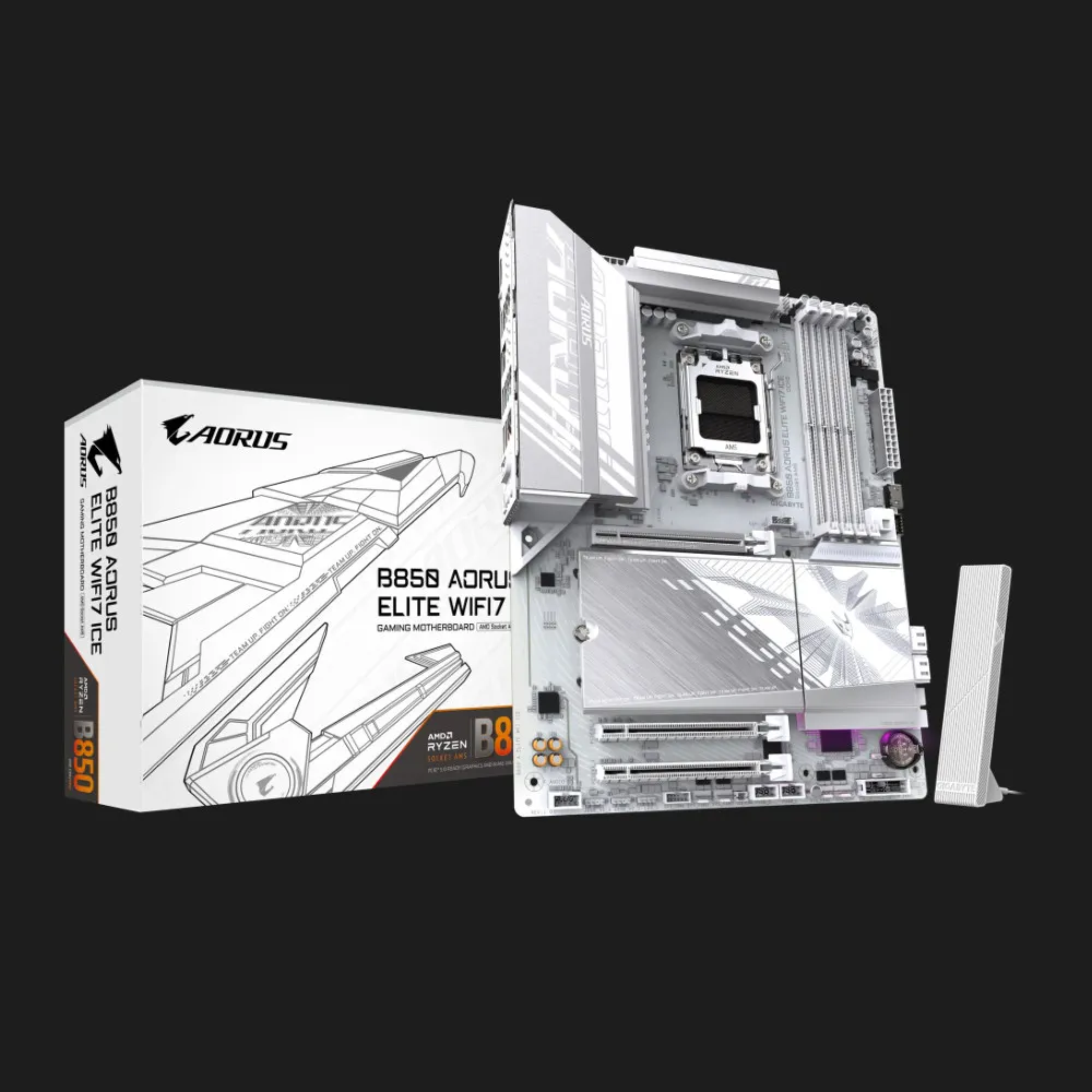 Материнська плата GIGABYTE B850 A ELITE WIFI7 ICE 1.1 (sAM5) (B850 A ELITE WF7 ICE 1.1) — фото 5
