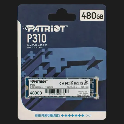 Накопичувач SSD Patriot P310 480GB NVMe PCIe 3.0 (P310P480GM28)