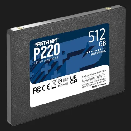 Накопичувач SSD Patriot P220 512GB SATA (P220S512G25)