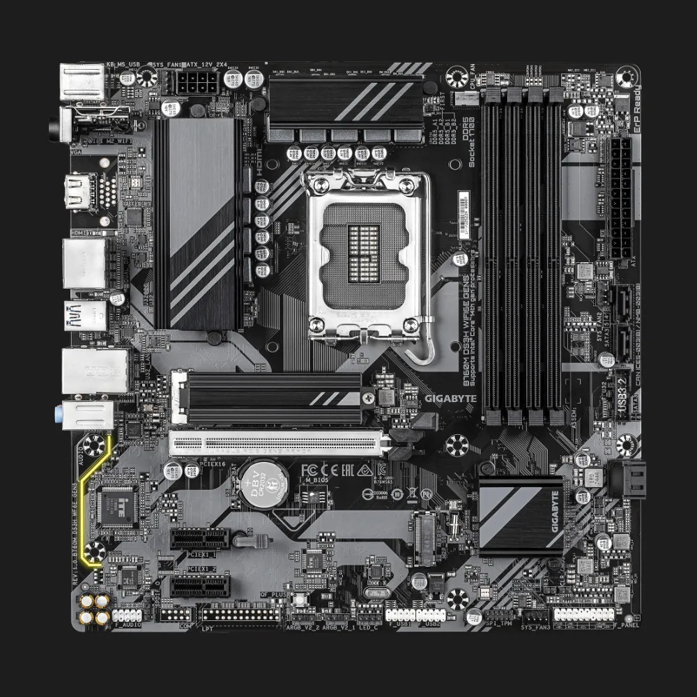 Материнська плата GIGABYTE B760M DS3H WIFI6E GEN5 (B760M DS3H WF6E GEN5)