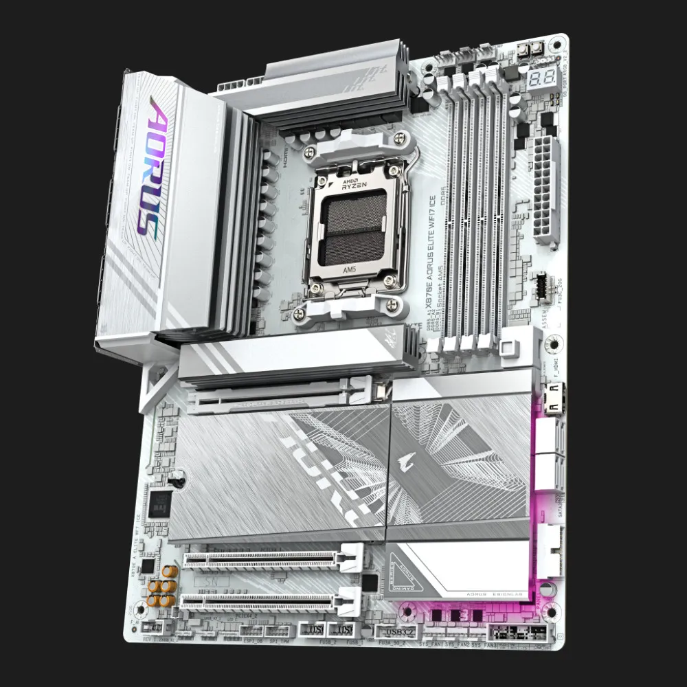 Материнська плата GIGABYTE X870E A ELITE WIFI7 ICE 1.2 (sAM5) (X870E A ELITE WF7 ICE 1.2)