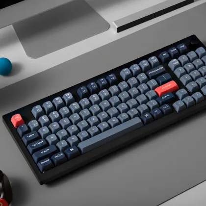 Ігрова клавіатура Keychron V5 Max 100 Key RGB Hot-Swap Gateron Jupiter Red (Black) (V5M-D1-UA)