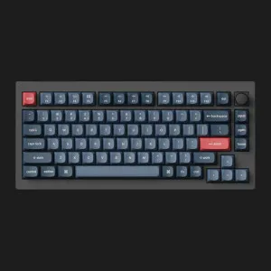 Ігрова клавіатура Keychron V1 Max 84 Key RGB Hot-Swap Gateron Jupiter Red Knob Carbon (Black) (V1MD1_KEYCHRON)