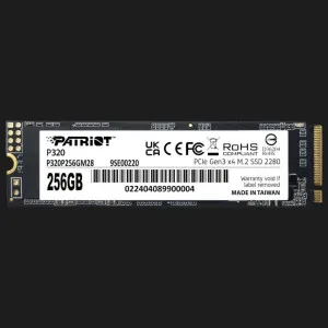 Накопичувач SSD Patriot P320 256GB NVMe PCIe 3.0 (P320P256GM28)