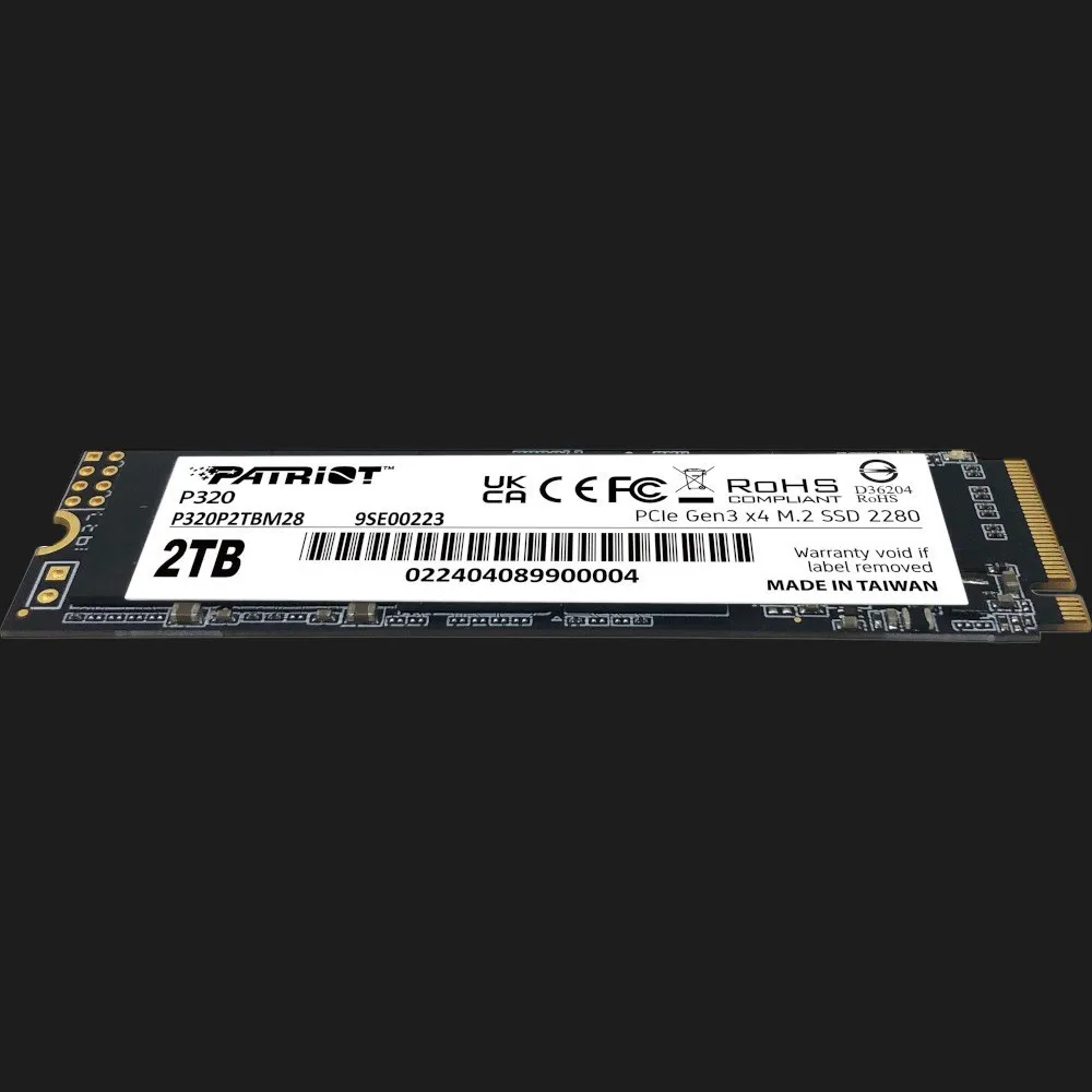 Накопичувач SSD Patriot P320 2TB NVMe PCIe 3.0 (P320P2TBM28) — фото 4