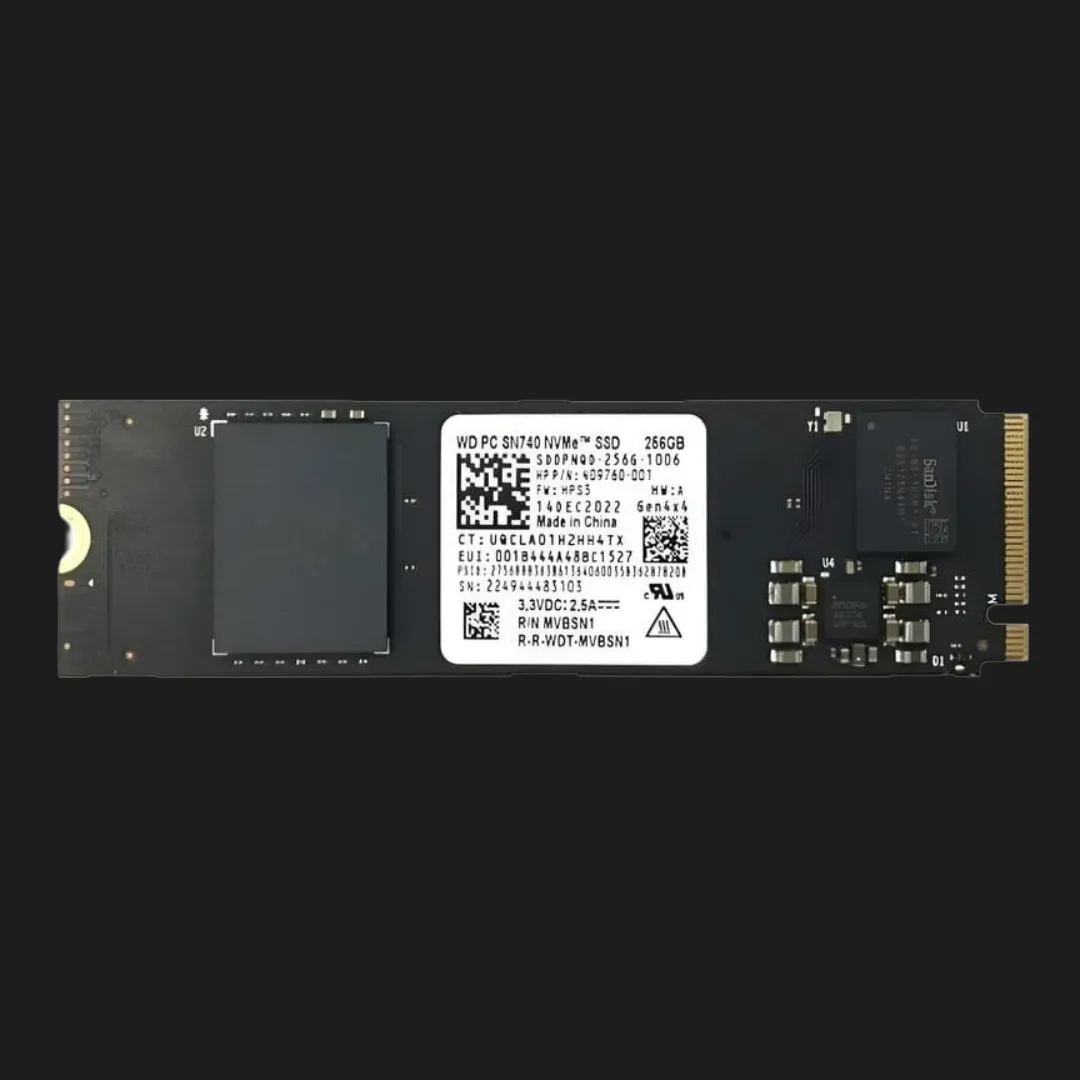 Накопичувач SSD WD SN740 256GB NVMe PCIe 4.0 (WD PC SN740 SDDPNQD 256G)