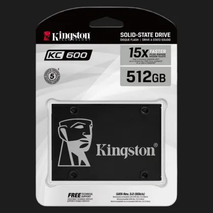 Накопитель SSD Kingston KC600 512GB SATA (SKC600/512G)