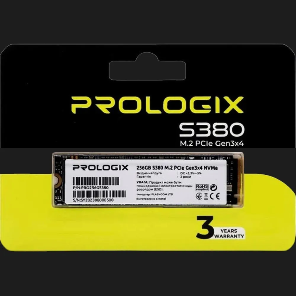 Накопичувач SSD Prologix S380 256GB NVMe PCIe 3.0 (PRO256GS380) — фото 4