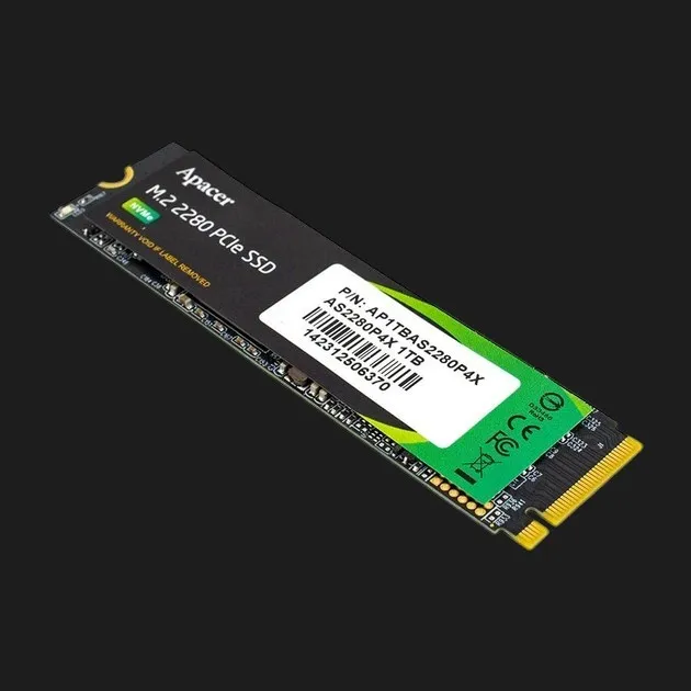 Накопичувач SSD Apacer AS2280P4X 1TB NVMe PCIe 3.0 (AP1TBAS2280P4X-1) — фото 2