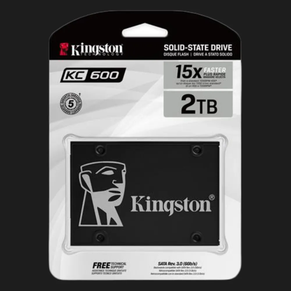 Накопичувач SSD Kingston KC600 2TB SATA (SKC600/2048G)