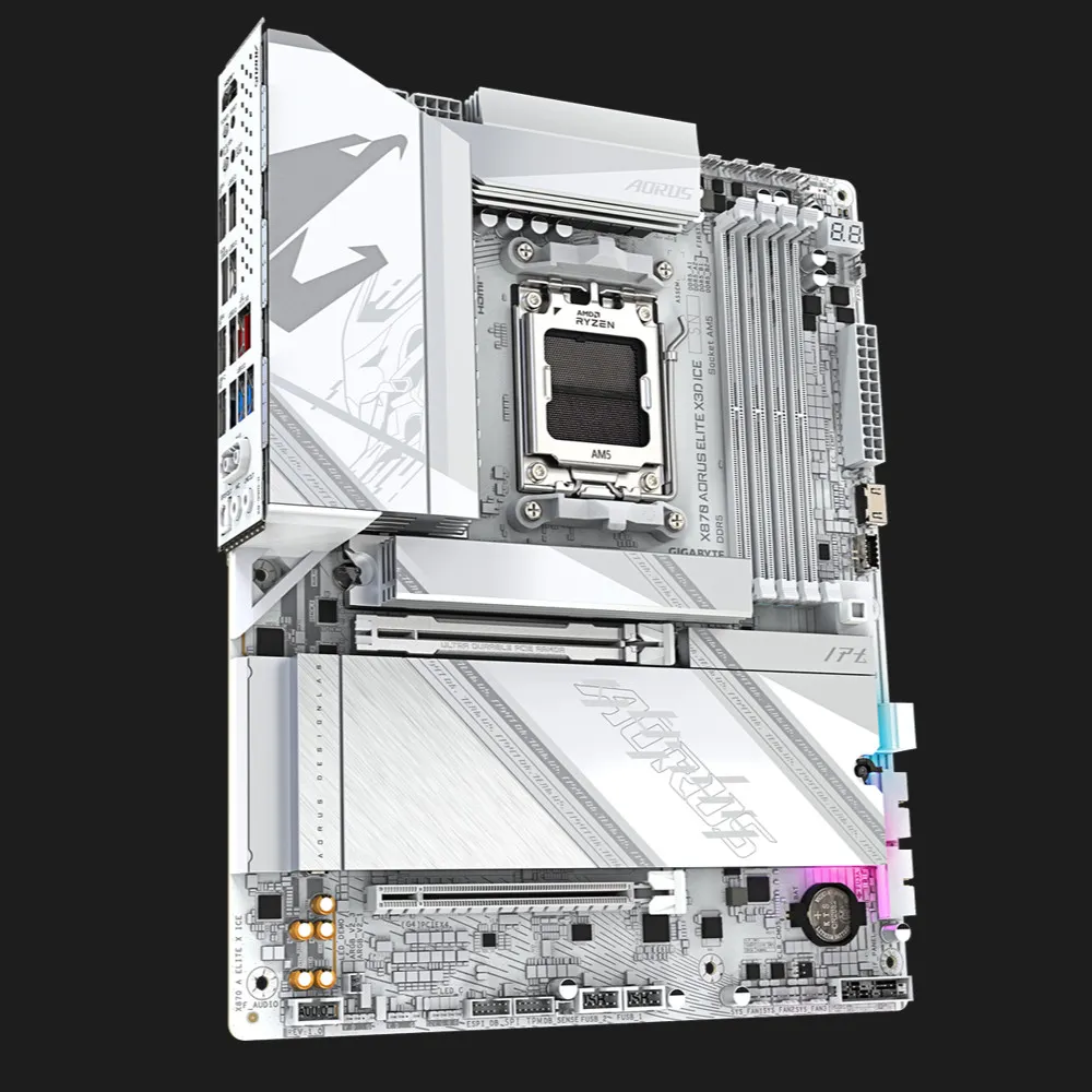 Материнська плата GIGABYTE X870 A ELITE X ICE (sAM5) (X870 A ELITE X ICE)