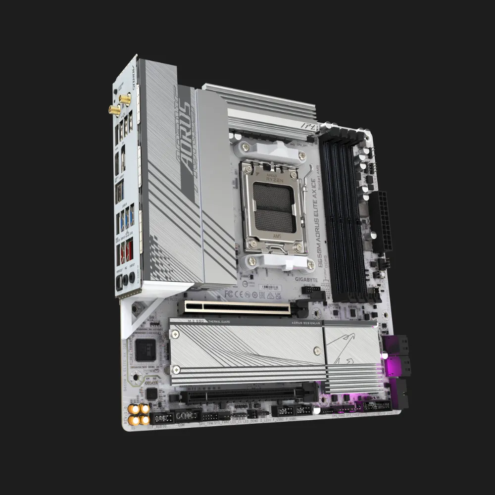 Материнська плата GIGABYTE B650M A ELITE AX ICE 1.1 (B650M A ELITE AX ICE 1.1)