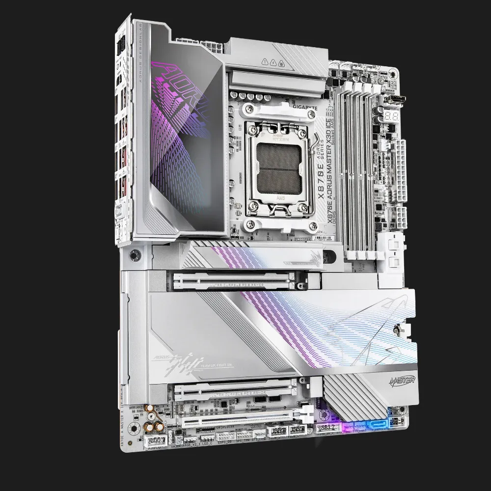Материнська плата GIGABYTE X870E A MASTER X ICE (sAM5) (X870E A MASTER X ICE) — фото 2