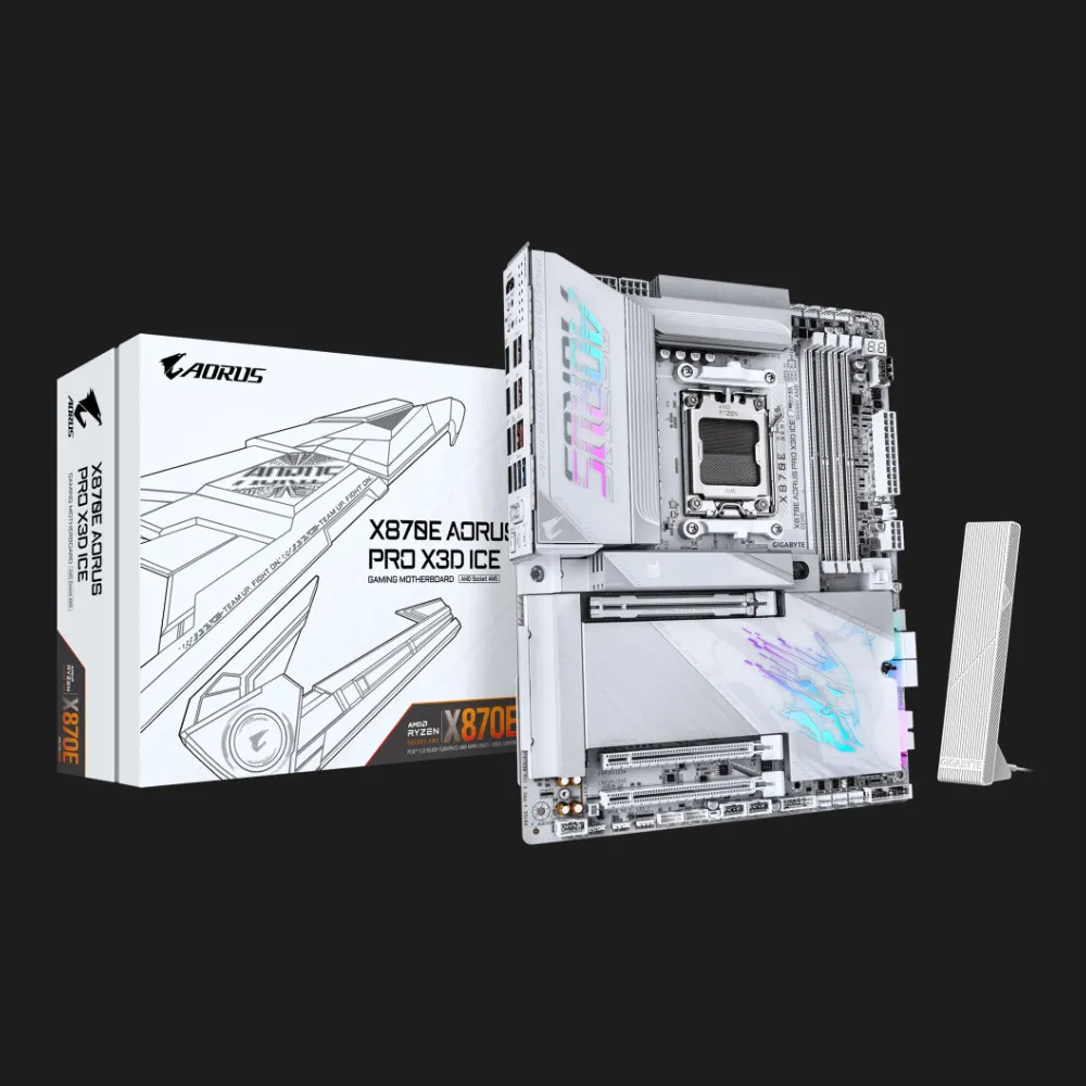 Материнська плата GIGABYTE X870E A PRO X ICE (sAM5) (X870E A PRO X ICE)