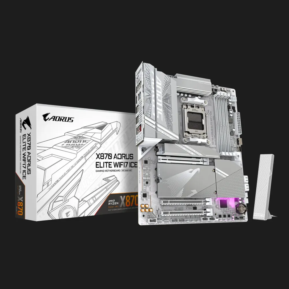 Материнська плата GIGABYTE X870 A ELITE WIFI7 ICE 1.1 (sAM5) (X870 A ELITE WF7 ICE 1.1) — фото 5