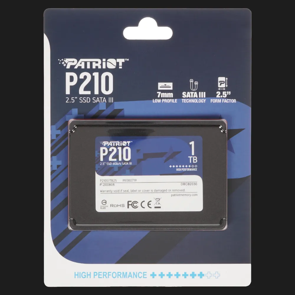 Накопичувач SSD Patriot P210 1TB SATA (P210S1TB25)