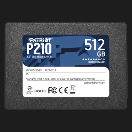 Накопичувач SSD Patriot P210 512GB SATA (P210S512G25)