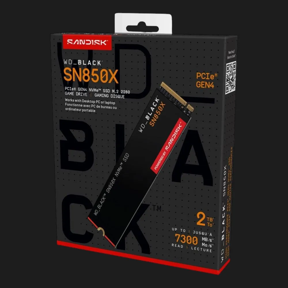 Накопичувач SSD SanDisk SN850X 2TB NVMe PCIe 4.0 (WDS200T2X0E) — фото 4