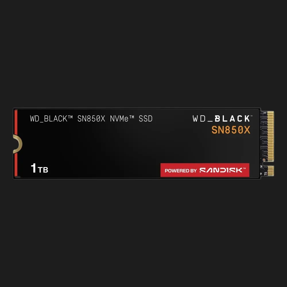 Накопичувач SSD SanDisk SN850X 1TB NVMe PCIe 4.0 (WDS100T2X0E)