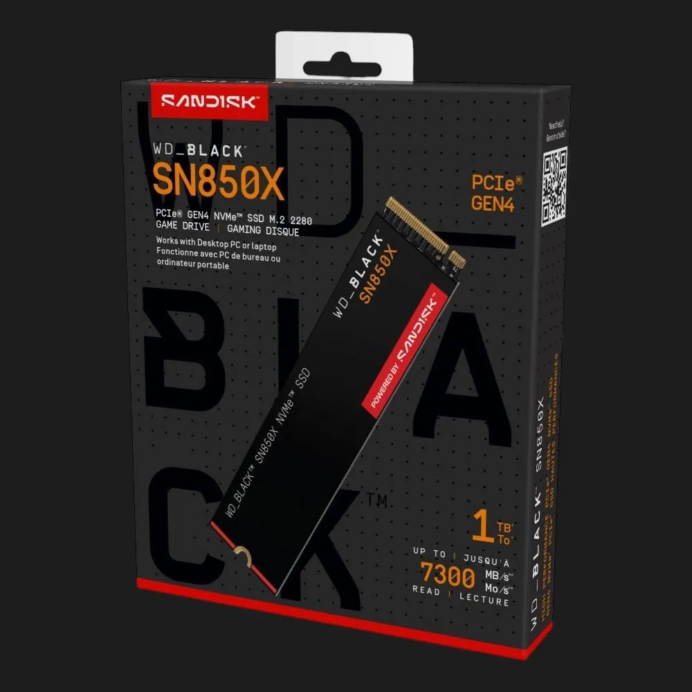 Накопичувач SSD SanDisk SN850X 1TB NVMe PCIe 4.0 (WDS100T2X0E) — фото 5