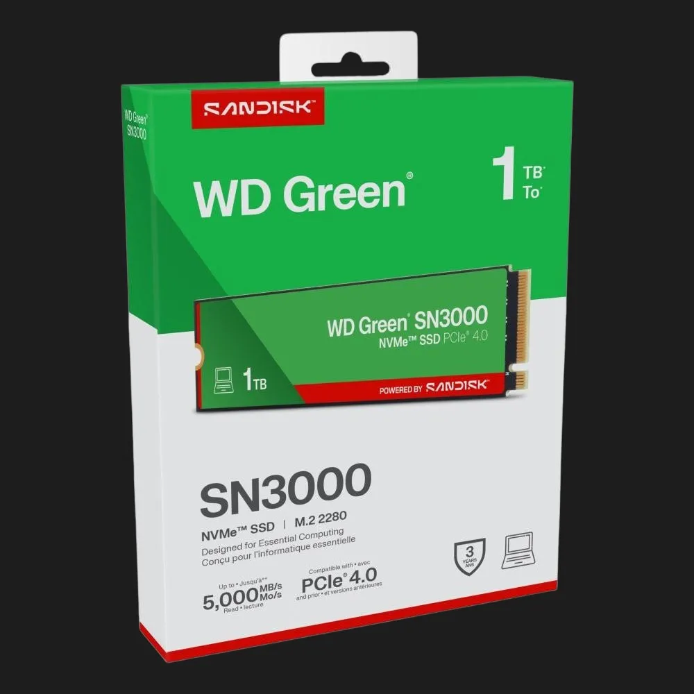 Накопичувач SSD SanDisk SN3000 1TB NVMe PCIe 4.0 (WDS100T4G0E) — фото 4
