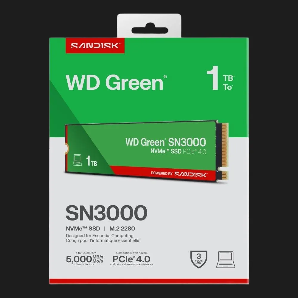 Накопичувач SSD SanDisk SN3000 1TB NVMe PCIe 4.0 (WDS100T4G0E) — фото 5