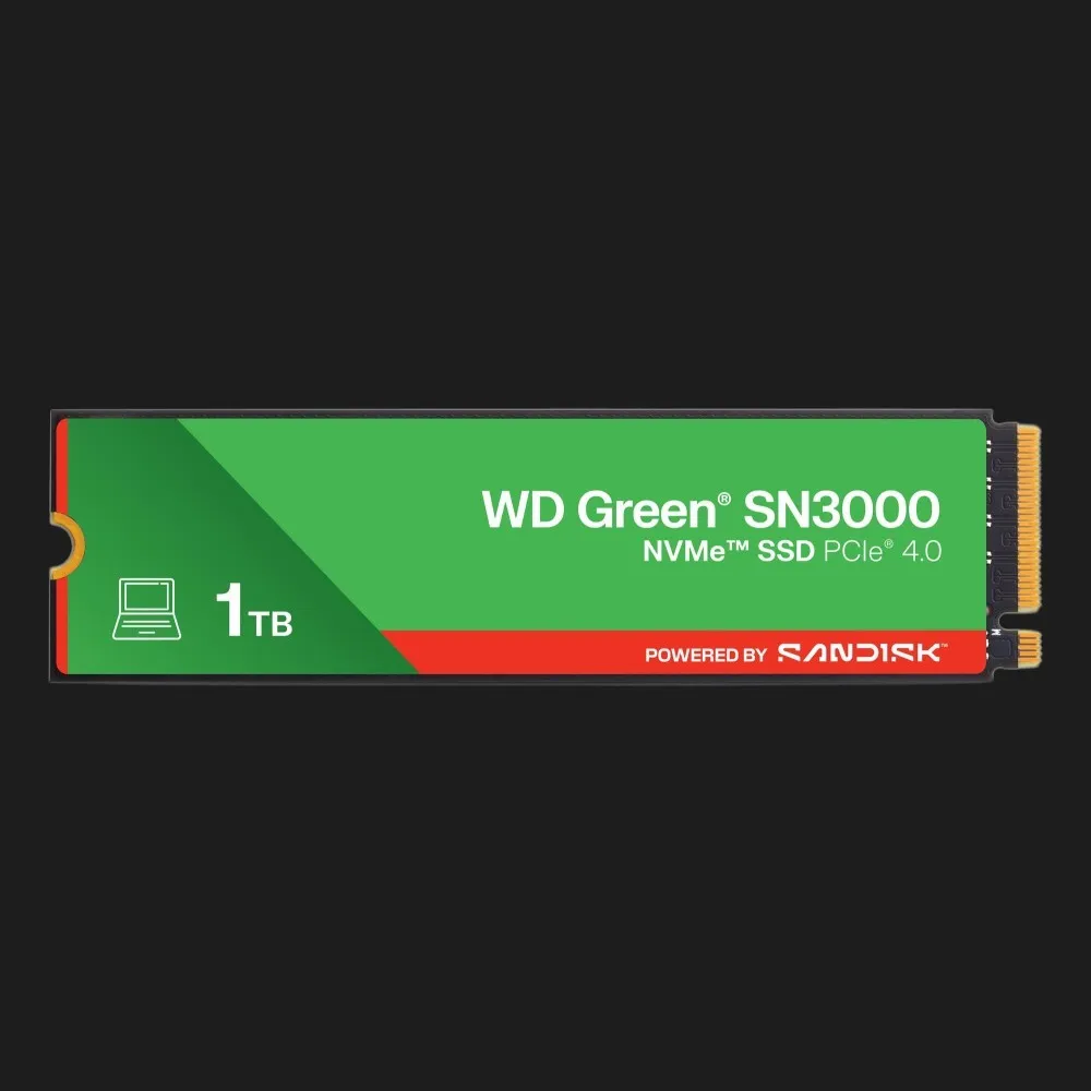 Накопичувач SSD SanDisk SN3000 1TB NVMe PCIe 4.0 (WDS100T4G0E)