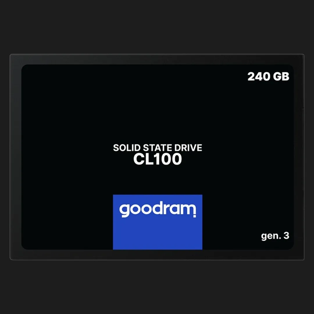 Накопичувач SSD Goodram CL100 G3 240GB SATA (SSDPR-CL100-240-G3)