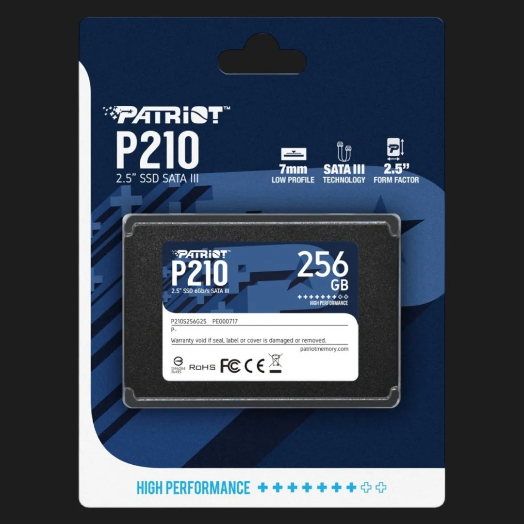 Накопичувач SSD Patriot P210 256GB SATA (P210S256G25)