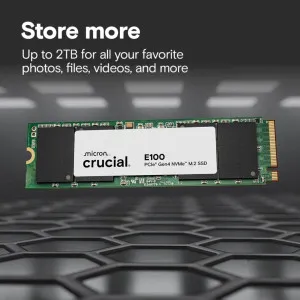 Накопичувач SSD Crucial E100 480GB NVMe PCIe 4.0 (CT480E100SSD8)