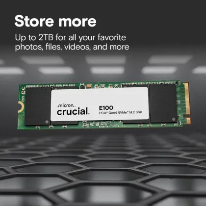 Накопитель SSD Crucial E100 480GB NVMe PCIe 4.0 (CT480E100SSD8)