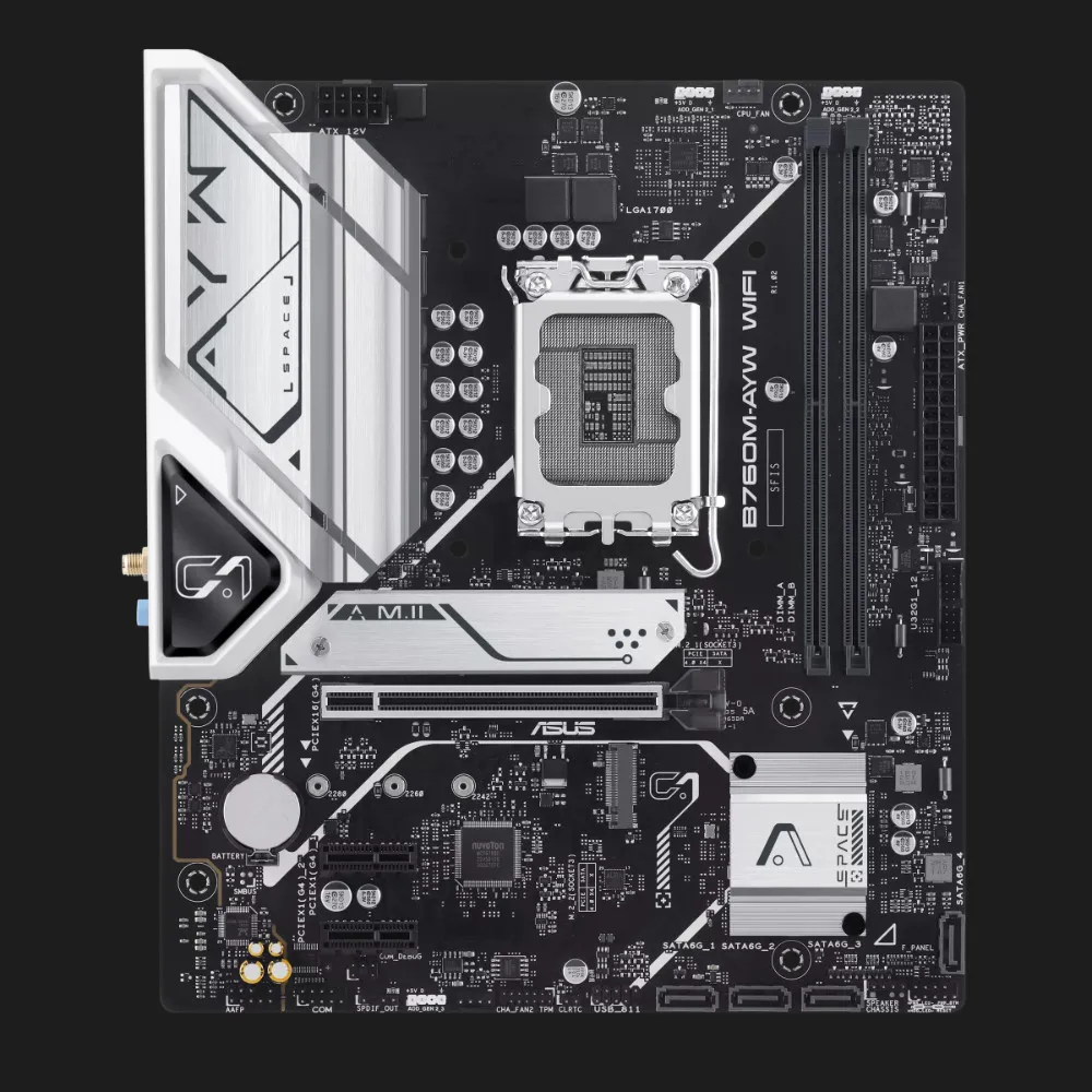 Материнська плата ASUS B760M-AYW WIFI-SI (90MB1FK0-M0UBY0)