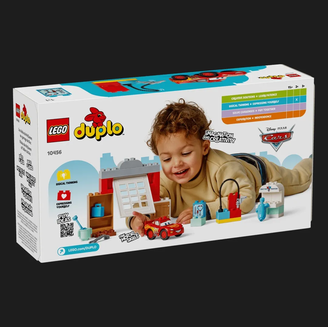 Конструктор LEGO DUPLO Disney Тачки Візит МакКвіна в гараж Дока (10456)