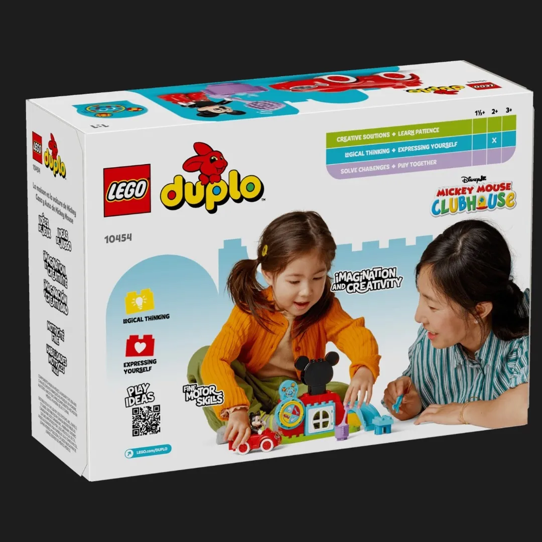Конструктор LEGO DUPLO Disney Міккі Маус: Клубний будинок і автомобіль (10454)