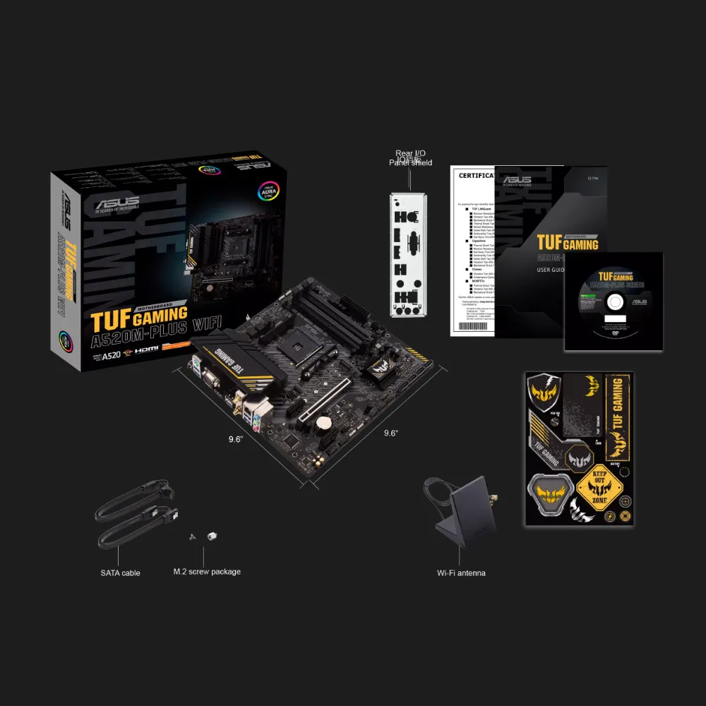 Материнська плата ASUS TUF GAMING A520M-PLUS WIFI (90MB17F0-M0EAY0)