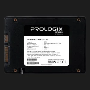 Накопичувач SSD Prologix S360 1TB SATA (PRO1000GS360)