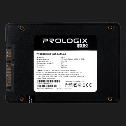 Накопичувач SSD Prologix S320 960GB SATA (PRO960GS320)