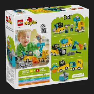 Конструктор LEGO DUPLO Town Будівельна техніка 3 в 1 (10475)