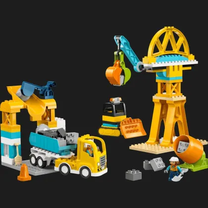 Конструктор LEGO DUPLO Town Строительная площадка и техника 3 в 1 (10476)