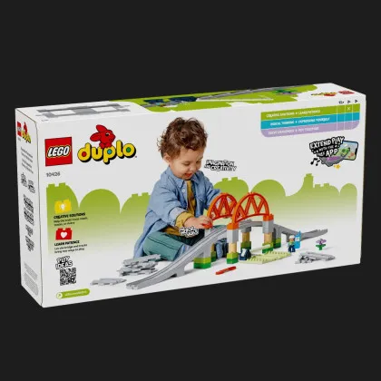 Конструктор LEGO DUPLO Дополнительный набор. Железнодорожный мост и рельсы (10426)