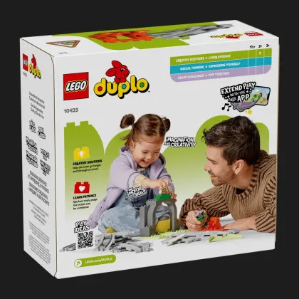Конструктор LEGO DUPLO Дополнительный набор. Железнодорожный туннель и рельсы (10425)