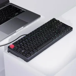 Ігрова клавіатура Keychron C3 Pro V2 87Key RGB Hot-Swap K pro Red EN/UKR (Black) (C3PX-H1-UA)