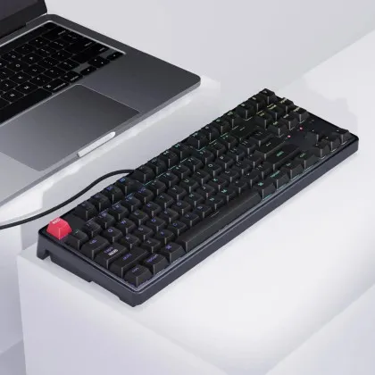 Игровая клавиатура Keychron C3 Pro V2 87Key RGB Hot-Swap K pro Red EN/UKR (Black) (C3PX-H1-UA)