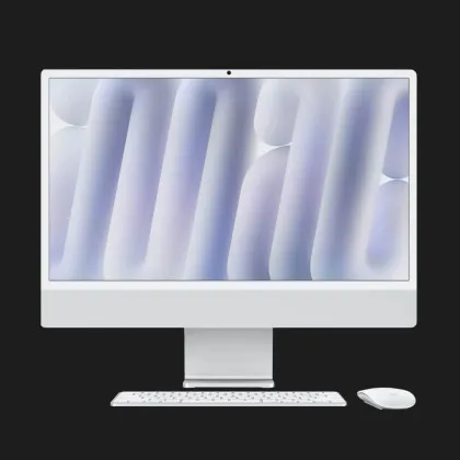 б/у Apple iMac 24 with Retina 4.5K, Apple M4, 256GB, 8 CPU / 8 GPU, 16GB RAM, Silver (MWUC3) (2024) в Чернігові