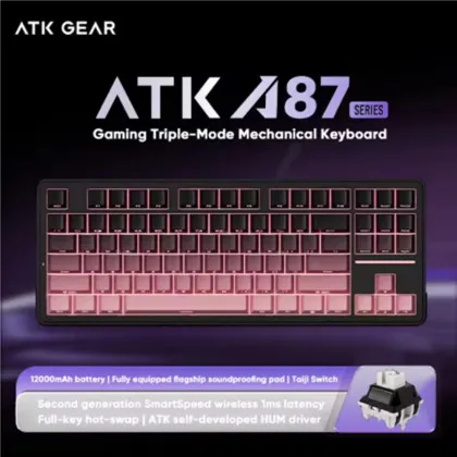 Ігрова клавіатура ATK A87 Pro Wireless Mechanical Gaming TKL (Blackberry) (ATK A87 Pro blackberry)