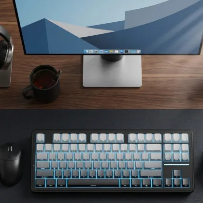 Ігрова клавіатура ATK A87 Pro Wireless Mechanical Gaming TKL, Shadow (Black) (ATK A87 Pro shadow black)