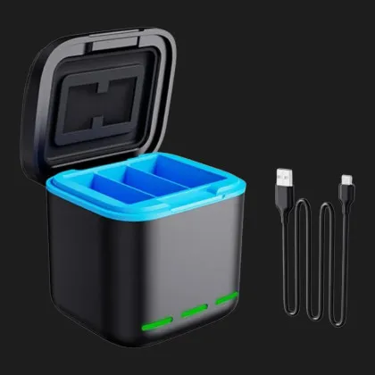 Зарядное устройство для GoPro Hero 13 Portable Battery Charger 3 Slot Charging Box в Чернигове