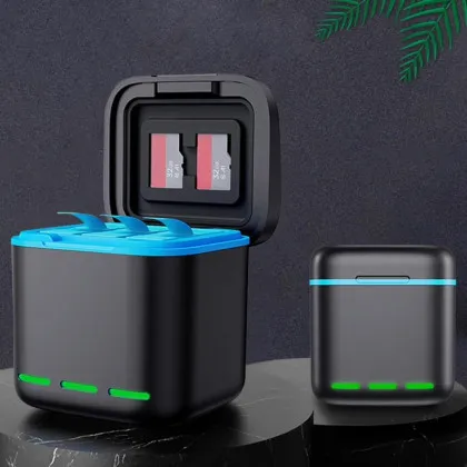 Зарядное устройство для GoPro Hero 13 Portable Battery Charger 3 Slot Charging Box в Чернигове