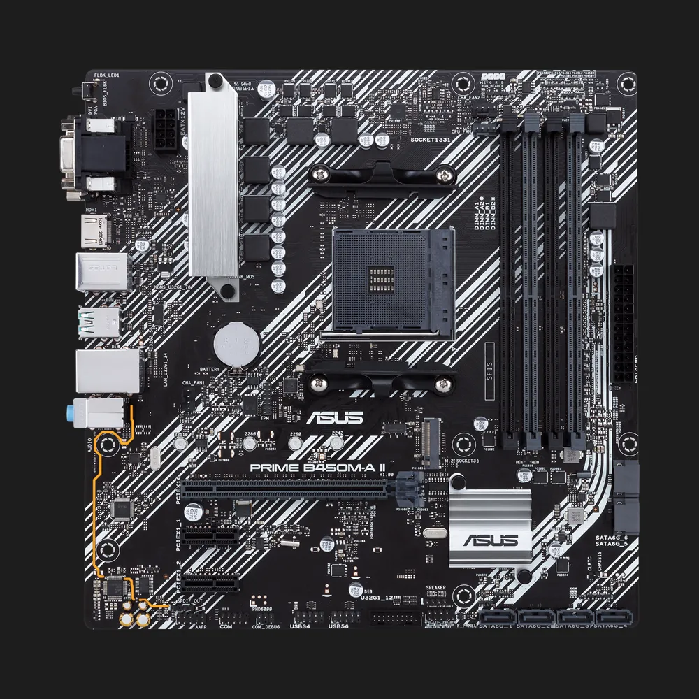 Материнська плата ASUS PRIME B450M-A II (90MB15Z0-M0EAY0)